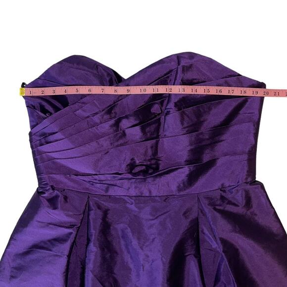 Alfred Sung Strapless Peau De Soie Majestic Purple Cocktail Dress Size 18 BNWT - Picture 7 of 12